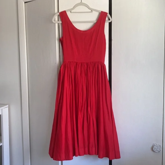 J. Peterman Red Dress - Picture 3 of 5
